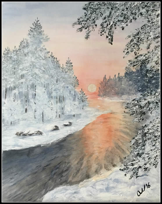 Vinter  40x50